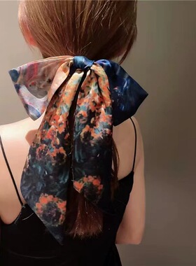丝巾发带女日常外戴高级感飘带