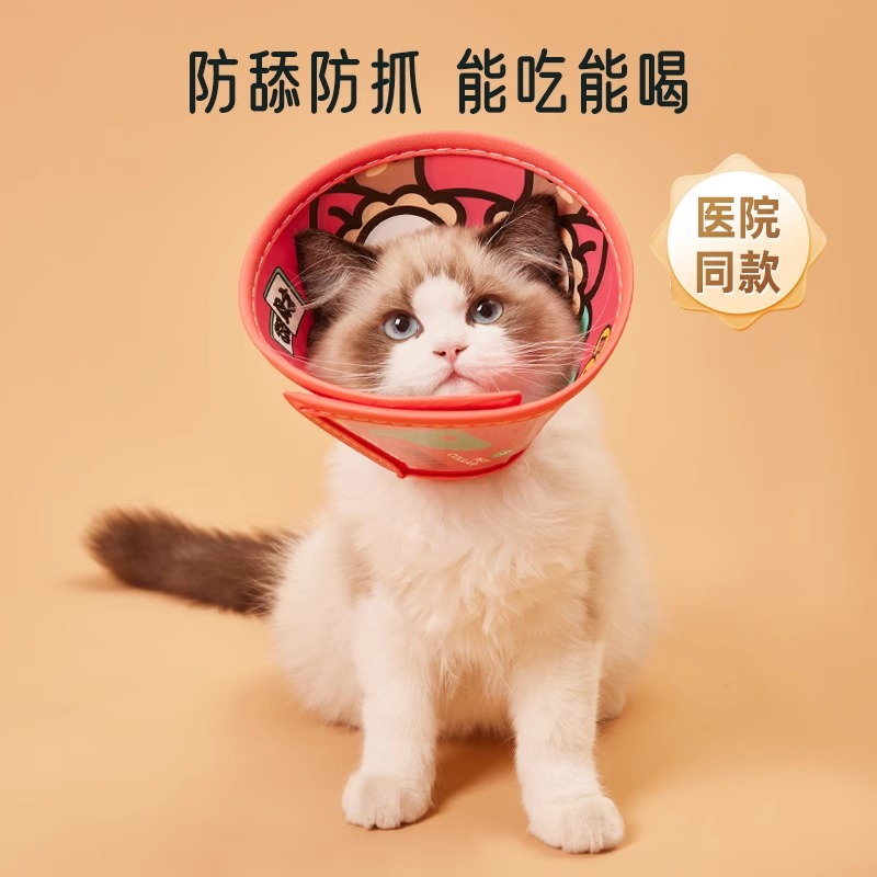 伊丽莎白圈猫咪防舔咬颈狗狗绝育伊利沙白圈耻辱项圈宠物用品头套-图1