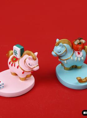 2026吉祥物马年小马手机支架马上