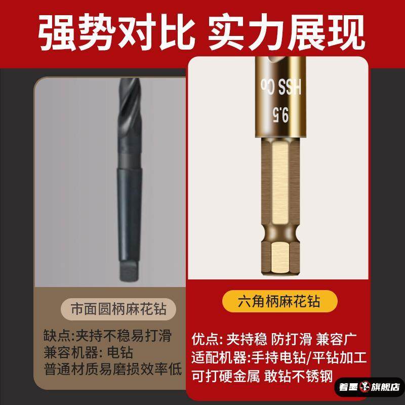 德国精工钻不锈钢专用钻头专打304不锈钢板高硬度开孔含钴麻花钻,淘宝优惠券,粉丝福利购,淘宝优惠卷