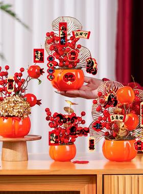 2026电视柜马年台面装饰摆件新款