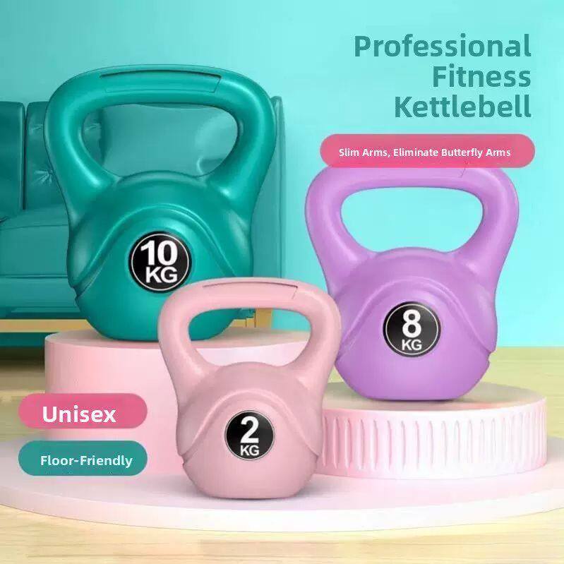 Women's squat shaping fitness kettlebell soft rubber home kettle dumbbell training arm lifting body strength training equipment