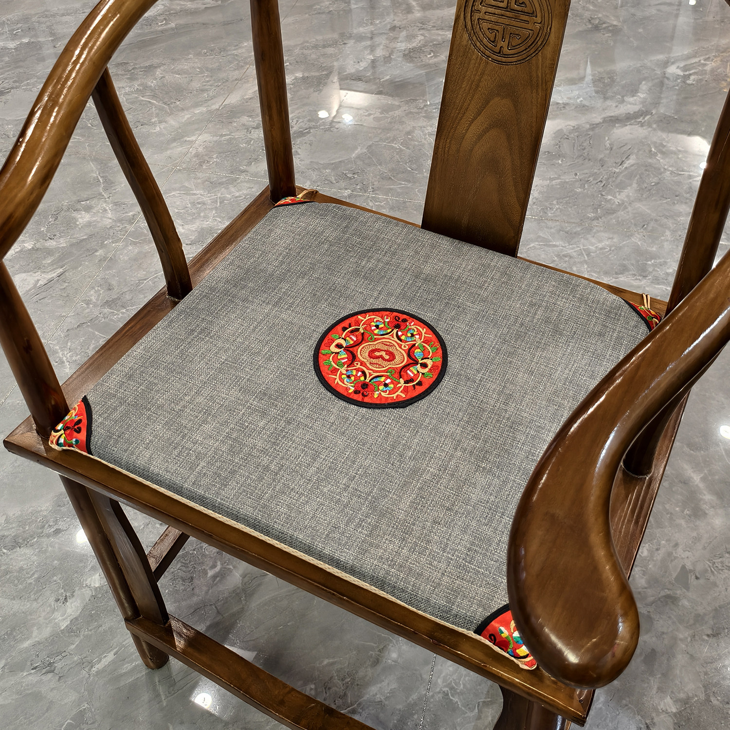 新中式红木椅子坐垫实木沙发垫圈椅坐垫茶椅垫座垫加厚防滑家用,淘宝优惠券,粉丝福利购,淘宝优惠卷