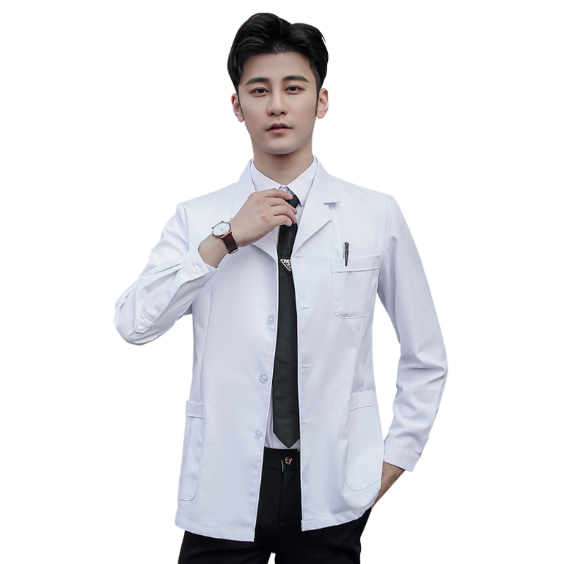 短款男短袖夏季口腔牙科白大褂 棠风奕工装制服