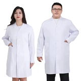 Белый халат, униформа врача, демисезонный лонгслив, униформа медсестры для работы, большой размер, свободный крой