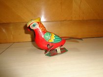 The Glow Ancient Residence Collection 80 Post-Tin Toys-clockwork Giant Parrot Iron Sheet Toys (bag old fidelity)