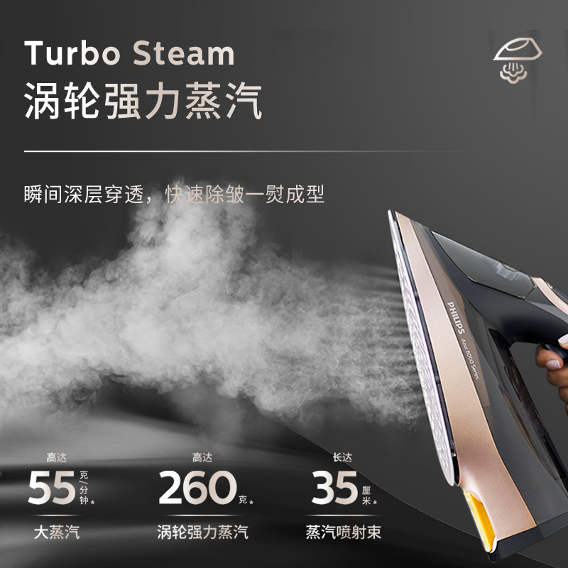 飞利浦智能温控蒸汽调温强力电熨斗 飞利浦电器电熨斗