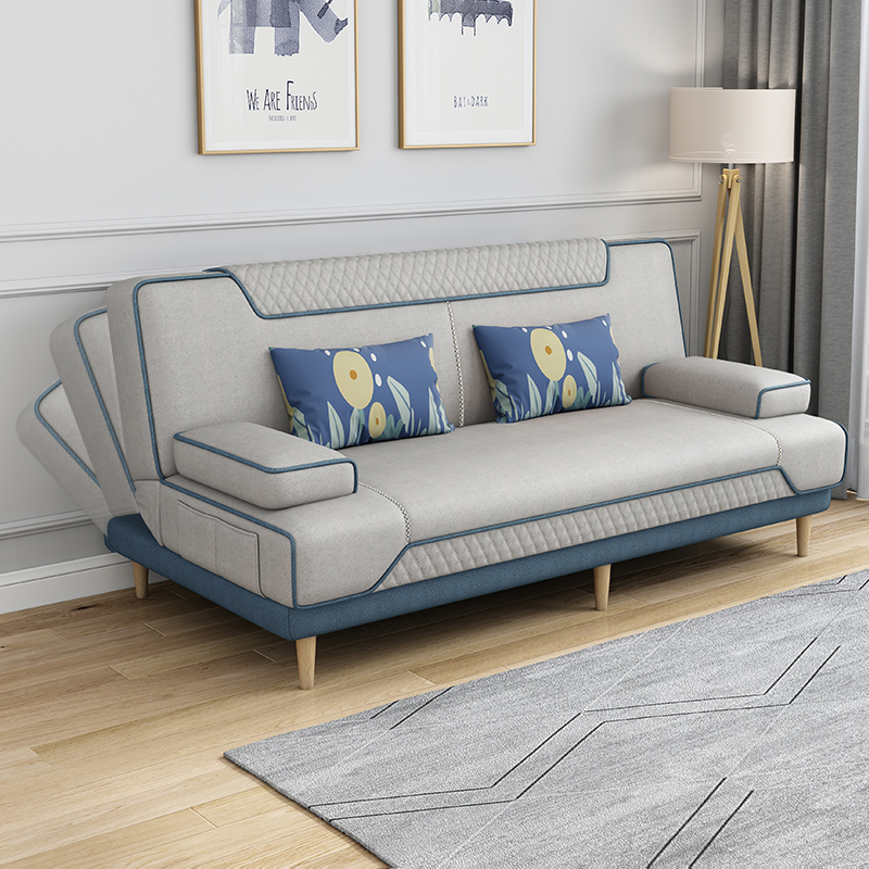 折叠两用小户型多功能新款沙发床 隆天阁家具布艺沙发