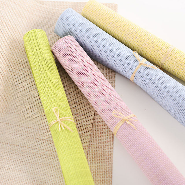 Western place mat colorful solid color European thermal insulation and oil-proof pvc