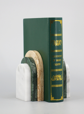 轻奢风样板房金属大理石装饰品