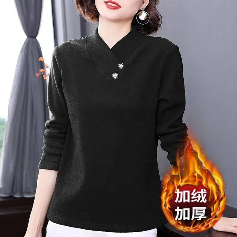 德绒打底衫女秋冬季修身显瘦秋衣洋气半高领保暖长袖大码上衣女装,淘宝优惠券,粉丝福利购,淘宝优惠卷