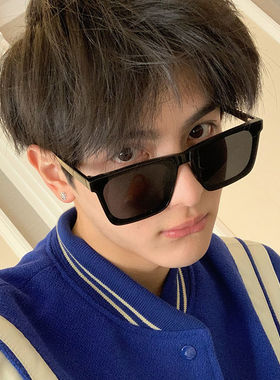 墨镜近视男款帅气潮流方形镜框开车专用太阳眼镜女有度数防紫外线