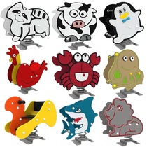 Kindergarten Community Children Outdoor Outdoor Spring Trojan Horse PE Board Animal Biathlon Rocking Leroy Stilts