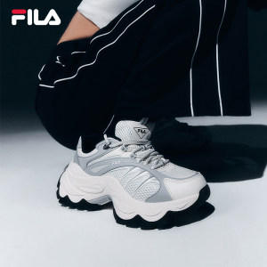 FILA 斐乐官方女鞋鱼刺4代老爹鞋运动鞋2025春季新款增高鞋休闲鞋