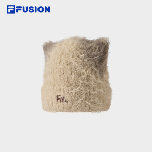 【猫耳帽】FILA FUSION斐乐帽子女款针织帽新款保暖毛线帽冬季帽