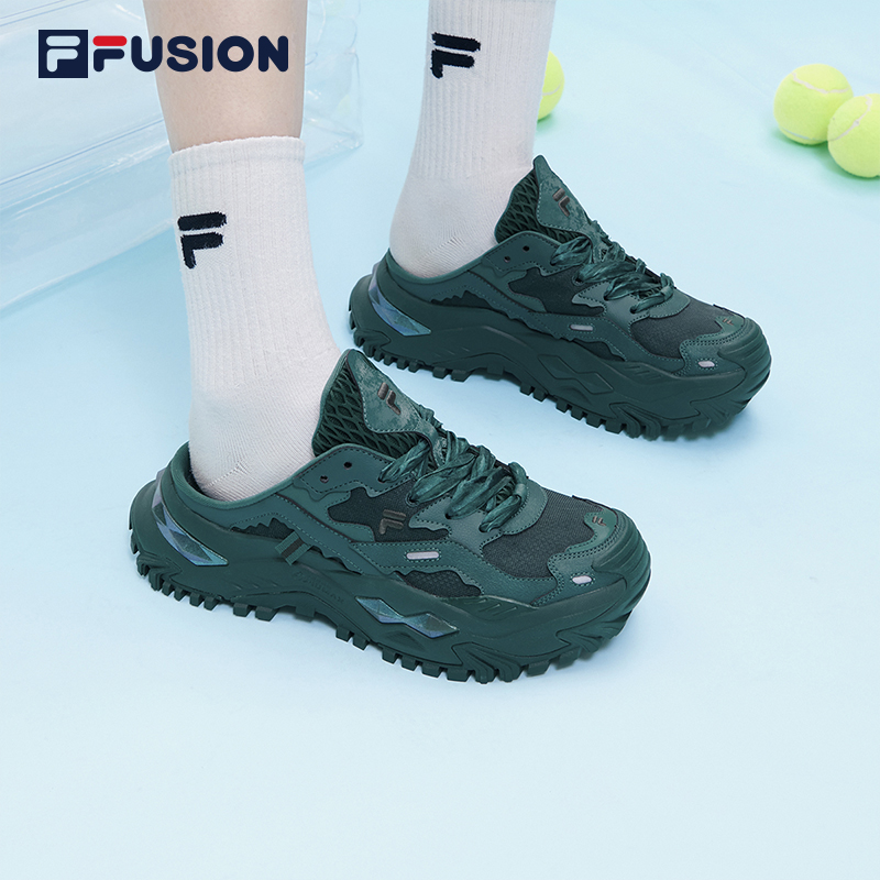 FILA FUSION斐乐潮牌运动拖鞋女百搭休闲鞋子时尚厚底鞋低帮户外 - 图1