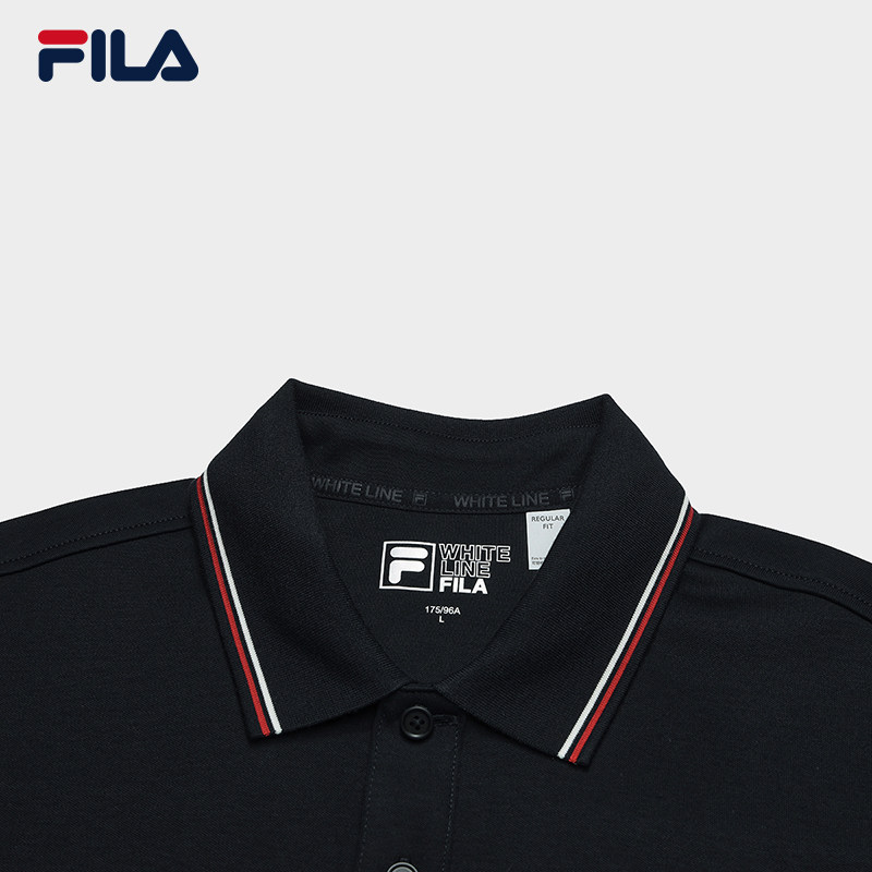 FILA 斐乐官方男子针织长袖POLO衫2025冬季新款休闲基础纯棉上衣,淘宝优惠券,粉丝福利购,淘宝优惠卷