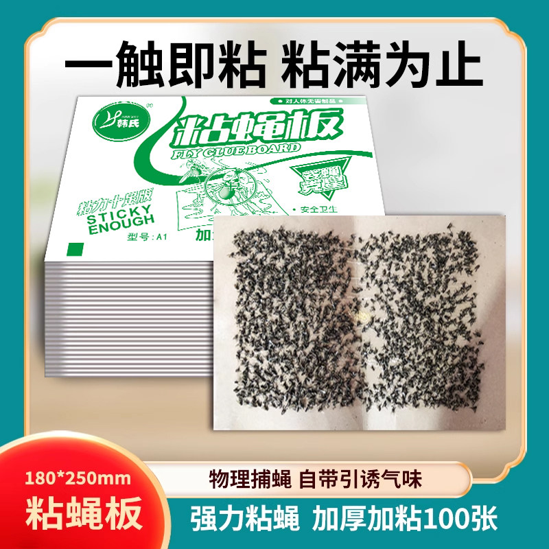 苍蝇贴强力粘蝇纸灭蝇子药粘蝇板自带诱饵蚊子贴驱赶捕捉饭店家用,淘宝优惠券,粉丝福利购,淘宝优惠卷