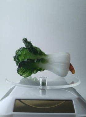 琉璃白菜摆件生日礼物手工艺品客厅装饰品开业礼物车载饰品