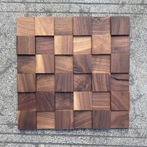 Solid Wood Wall Sticker Self-Adhesive Decorative Wall Light Lavish Mosaic Restaurant Log Background Wall Brief Modern New Chinese