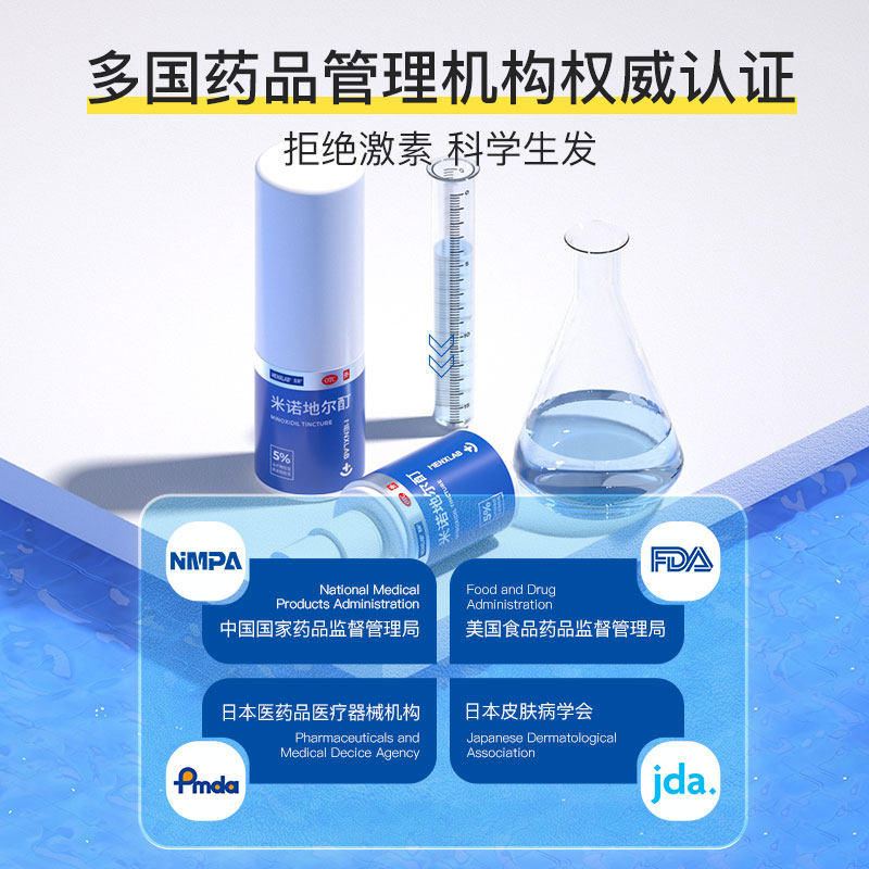 蔓狮米诺地尔酊男性生发斑秃搽剂 Menxlab蔓狮医药白发脱发