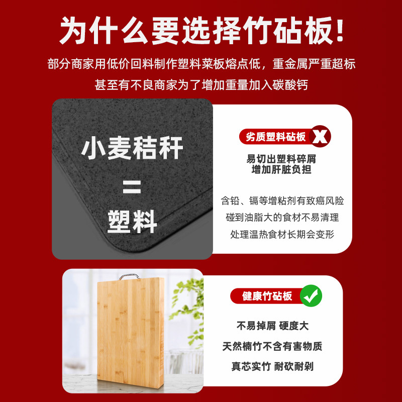 【88vip积分兑换】菜板切菜板抗菌防霉家用砧板粘板厨房案板竹,淘宝优惠券,粉丝福利购,淘宝优惠卷