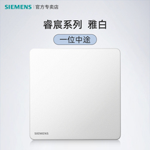 Siemens Rui Chens ultra-thin opening multi-control switch panel double open two open two open midway three-control one light