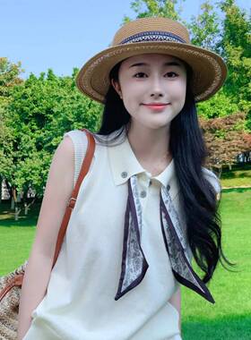 2026法式细长条小丝巾女春夏系脖