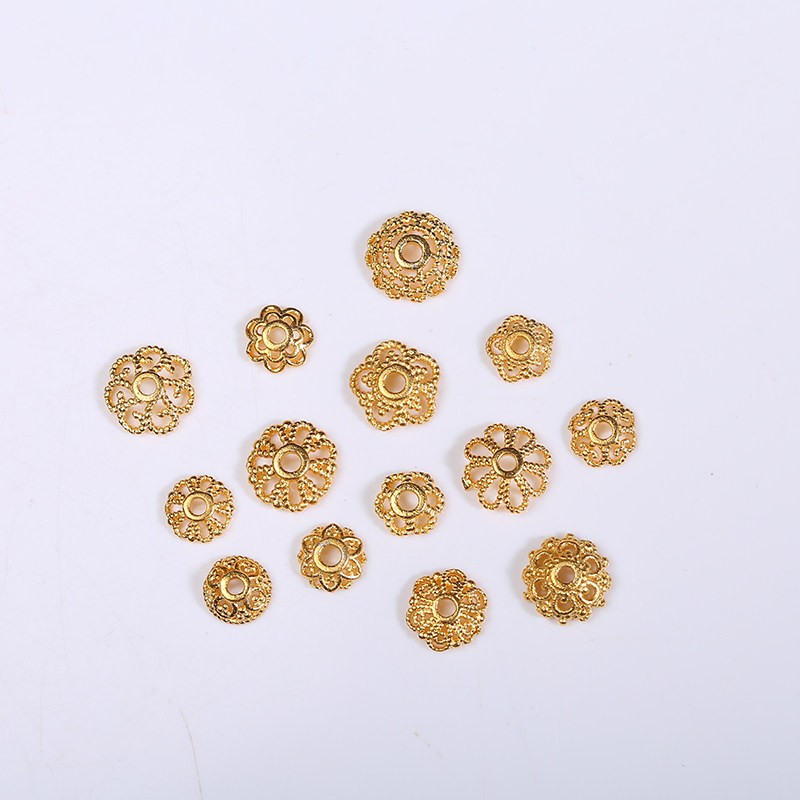 古法沙金镂空花托diy手工材料串珠隔片手链项链花帽饰品隔珠配件,淘宝优惠券,粉丝福利购,淘宝优惠卷