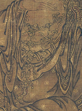 宋代国画佛像佚名如意轮观音图真