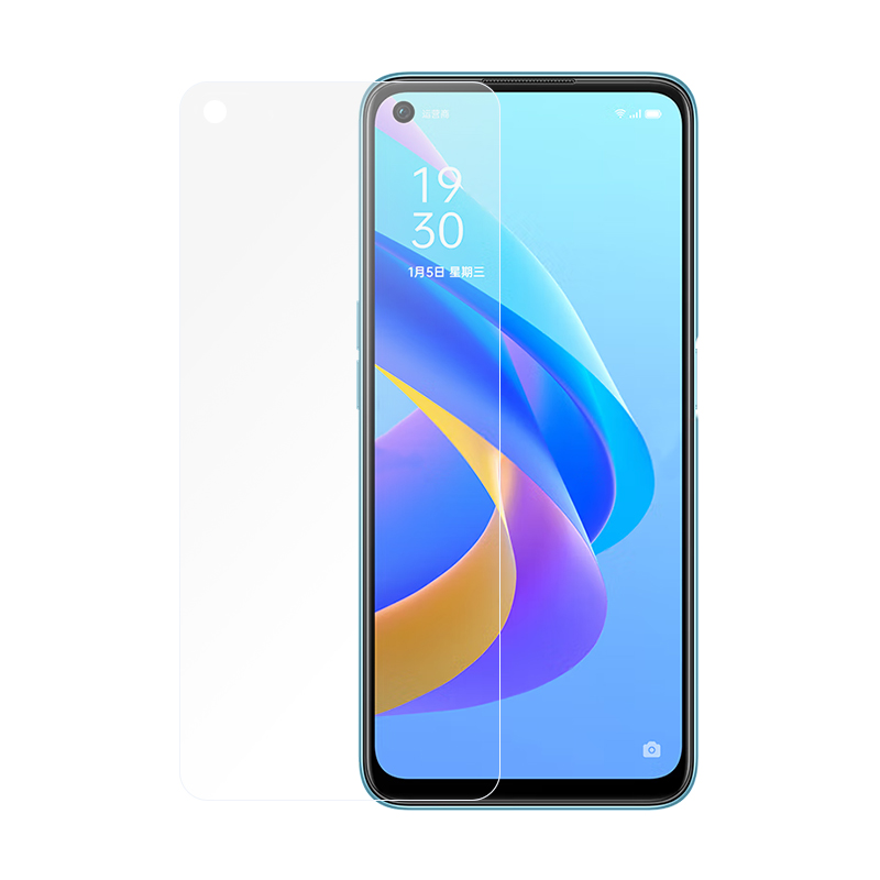 适用OPPO RENO23456 A59S R11 A5 RENO6.6 A1 A56 真我X20 Q5pro A11X半屏涂油高清钢化膜手机贴膜AB胶膜 - 图3