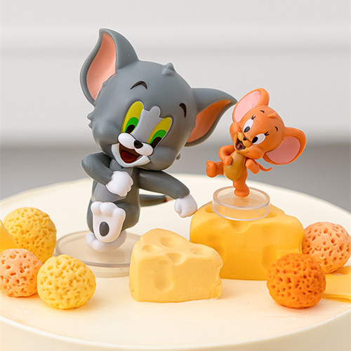 猫和老鼠蛋糕装饰摆件小老鼠网红汤姆杰瑞儿童甜品公仔烘焙插件 - 图3