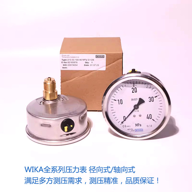 Sufa Wei Nai gauge IKA pressure WE87-1 shock stainless steel pressure measuring hydraulic gauge vacuum axial gauge