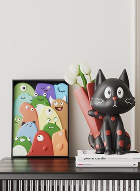 速发多巴胺花瓶摆件家居柜厅电视客高级感艺术小饰插花装众品乔迁