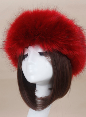 速发Women Hats Headband Winter Earwarmer Ski Hats Russian Ti