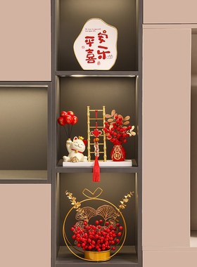 速发入户招财猫摆件柜居客品旺宅电视机酒柜玄关餐边家装饰厅新款