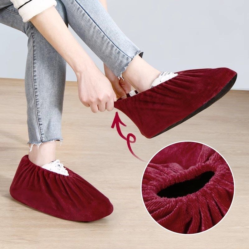 速发鞋套房用布料可反复洗室厚防滑耐磨加内绒布脚套学生机家儿童,淘宝优惠券,粉丝福利购,淘宝优惠卷
