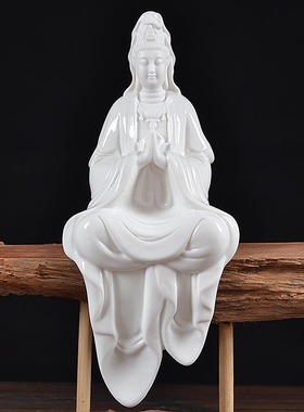 速发陶瓷观艺品佛像如意工音菩萨自在观世意家居客厅饰品玄关禅音