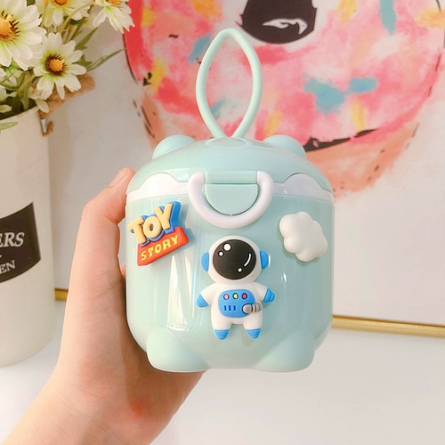 Мультяшная детская вместительная и большая банка для хранения, портативная тара для выхода на улицу, контейнер для хранения