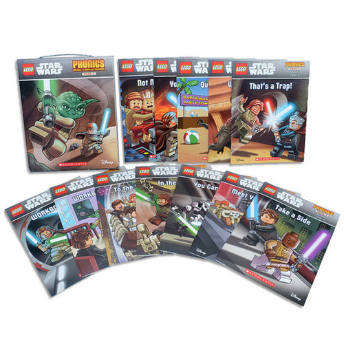 英文原版绘本 LEGO Star Wars Phonics 乐高星球大战12册盒装 趣味自然拼读 绝地武士故事图画书 - 图3