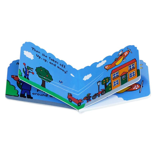 英文原版绘本 Maisy's Plane 小鼠波波交通工具造型纸板书 儿童英语早教书 亲子互动绘本 - 图2