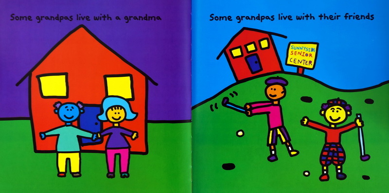 英文原版The Grandpa Book 纽约时报畅销书作家Todd Parr 托德帕尔 淘弟 平装大开本 儿童情商亲子启蒙绘本 家庭成长教育读物