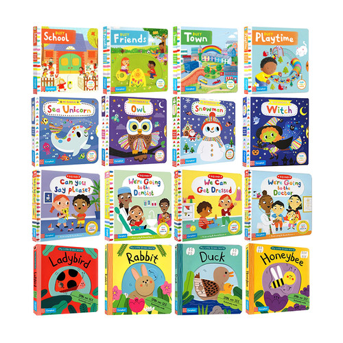 Busy book忙碌机关书 Big Steps 操作书 Wiggle and Giggle 咯咯笑 My Magical系列 机关操作纸板书 Campbell Books 英文原版绘本 - 图3