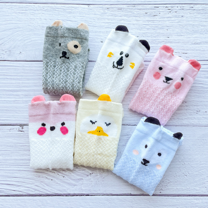 夏季婴儿防蚊袜款网眼儿童袜子全棉过膝不勒新生儿男女宝宝长筒袜,淘宝优惠券,粉丝福利购,淘宝优惠卷