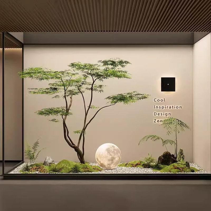 仿真绿植鸡爪槭假枫树造景橱窗商场茶室仿生植物装饰景观摆件套装,淘宝优惠券,粉丝福利购,淘宝优惠卷
