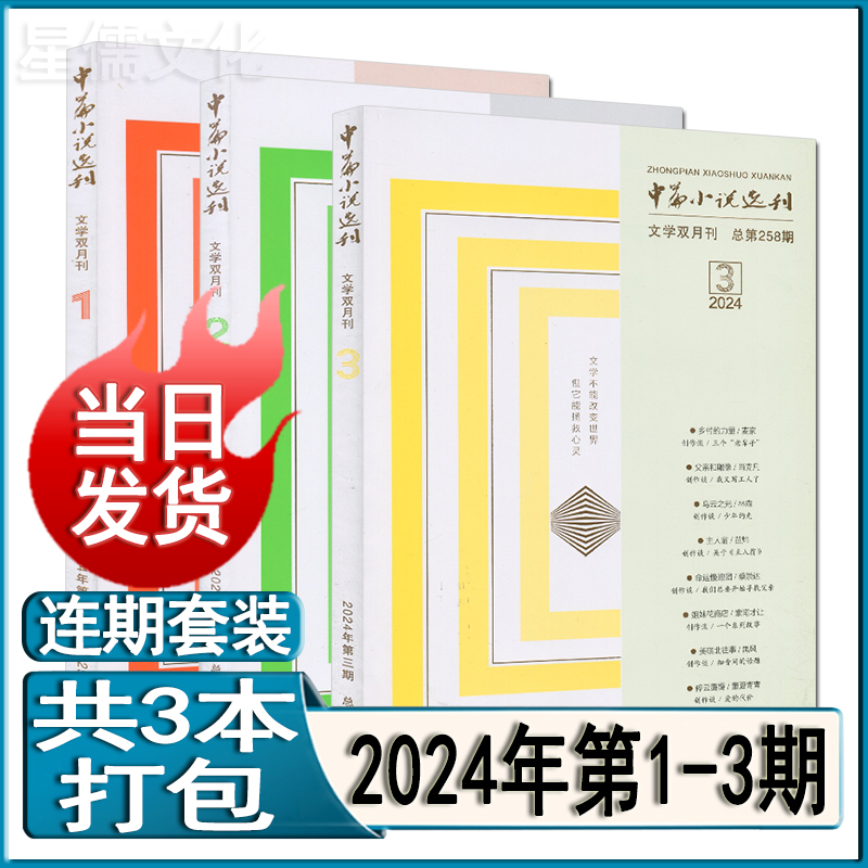 中篇小说选刊杂志2024年第3/2/1期-2023任选(含增刊/可订阅)2022全年套装2021/2020/2019过刊当代十月人民文学收获小说月报选刊 - 图1