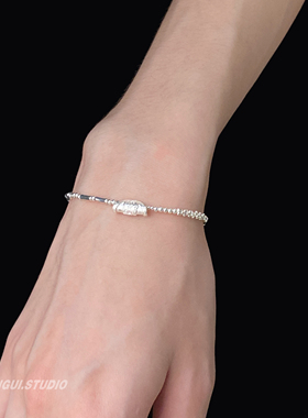 燕归原创碎银子祈福元宝手链