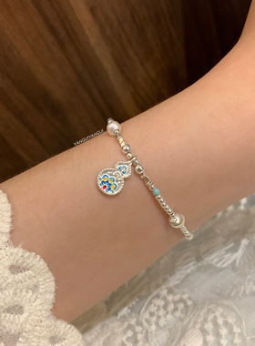 燕归悟归国风葫芦纯银百搭手链女