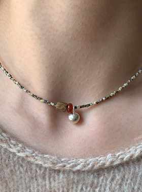 燕归红铃幕新中式铃铛项链女