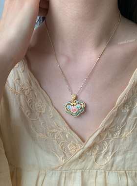 燕归藏春坞国风足银轻奢小众项链